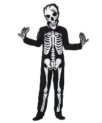 Детский костюм  "Скелет" (светится в темноте)