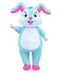 Надувной костюм "Голубой кролик"