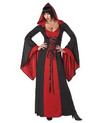 Платье с капюшоном "Вампирша"