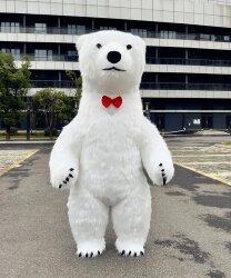 Надувной костюм "Полярный медведь" 2 метра