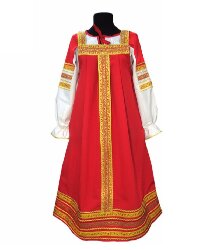 Сарафан «Дарина» красный-золотой