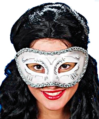 Венецианская серебряная маска, пластик (Германия)
