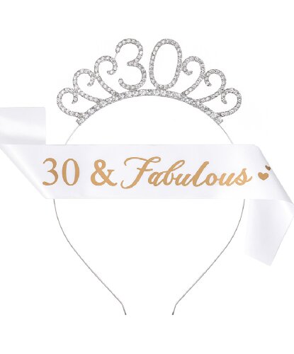 Набор аксессуаров на день рождения 30 and fabulous