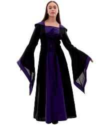 Взрослый костюм "Колдунья в черно-фиолетовом"