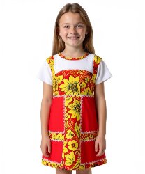 Платье "Хохлома" на девочку