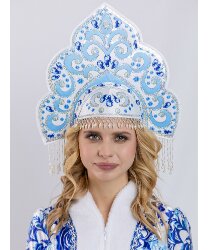 Кокошник с бусинами "Русская красавица"
