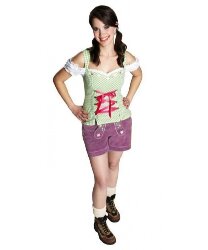 Женский баварский костюм (топ и шорты)