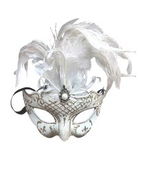 Бежевая маска Colombina Ciuffo