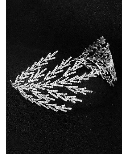 Металлический венок со стразами