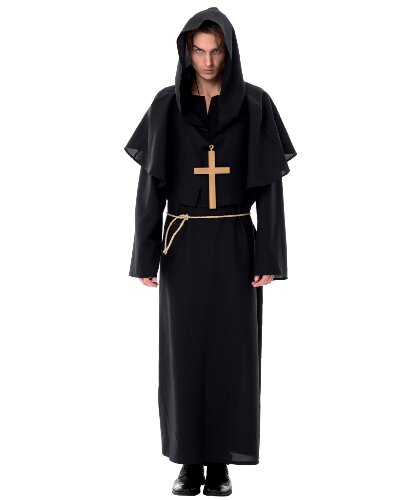 Костюм Монах: ряса, пояс, крест (Россия)