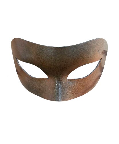 Коричневая мужская венецианская маска, папье-маше (Италия)