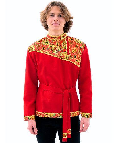 Русская народная косоворотка Хохлома: косоворотка, пояс (Россия)