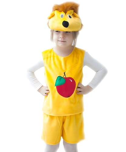 Костюм Ежика: Шапка, безрукавка, шорты (Россия)