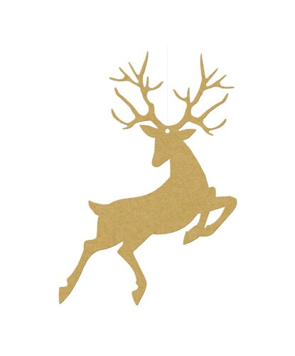 Бумажная фигура Золотой олень 10 шт