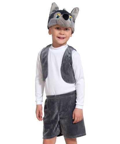 Костюм волчонка: шорты, жилетка, шапочка (Россия)