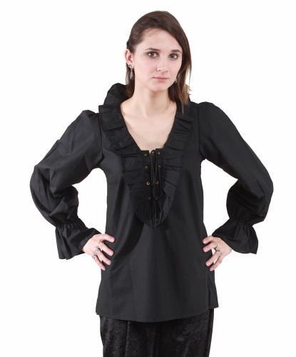 Пиратский набор Черная рубаха+бандана: рубашка, бандана (Германия)