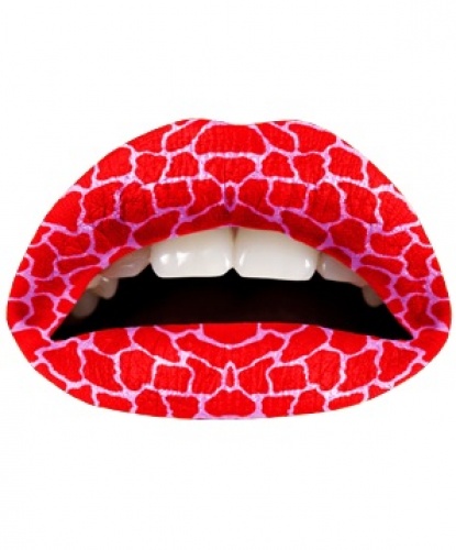 Аппликация для губ Коралловый жираф 3 шт., цвет красный (Великобритания)