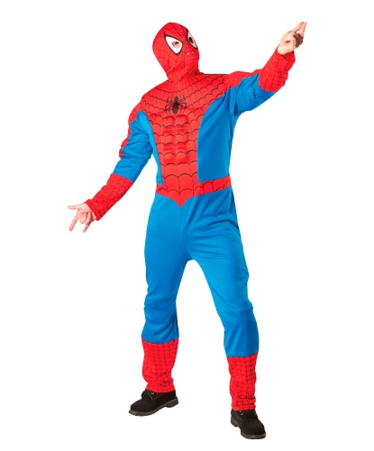 Взрослый костюм Человек-паук: кофта, штаны, маска (Германия)