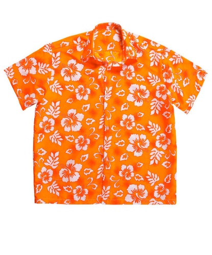 Гавайская рубашка оранжевая: рубашка (Италия)