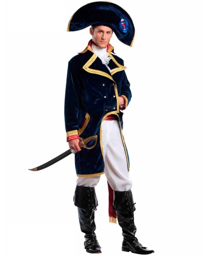 Костюм императора Наполеона: брюки, головной убор, накладка на сапоги, рубашка, фрак (Италия)