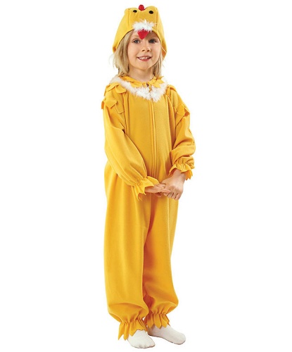 Детский костюм цыпленка: комбинезон, головной убор (Польша)