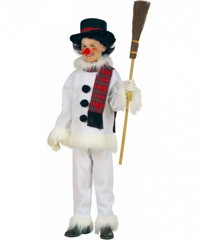 Костюм снеговика: штаны, куртка, шляпа, шарф, нос (Италия)