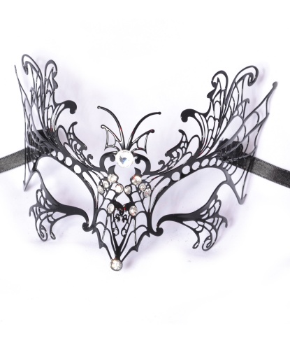 Венецианская маска Farfalla (бабочка), металл, стразы (Италия)