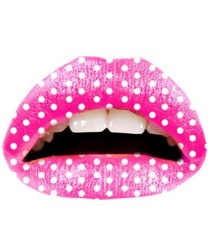 Наклейка на губы "The pink polka"