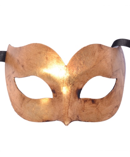 Золотая венецианская маска, папье-маше (Италия)