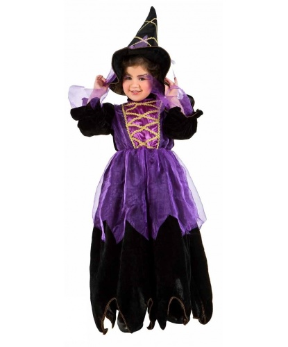 Детский костюм колдуньи: платье, колпак (Италия)