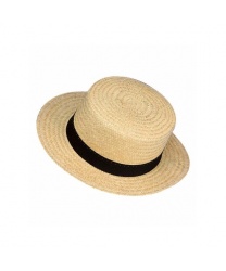 Соломенная шляпа-канотье