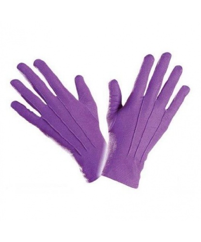 Короткие, фиолетовые перчатки (Италия)
