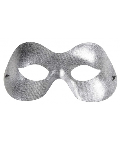 Серебряная маска на лицо, пластик (Италия)