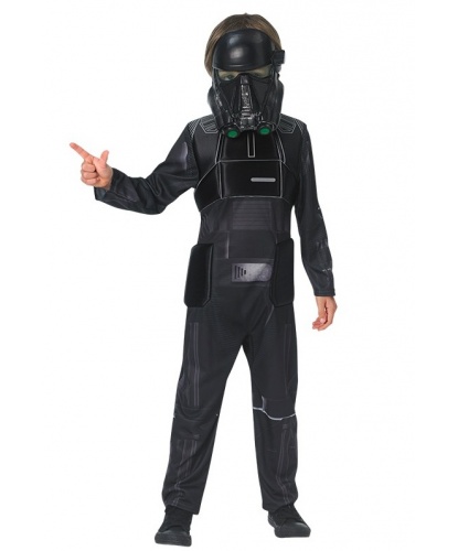 Детский костюм черного штурмовика: комбинезон, маска (Германия)