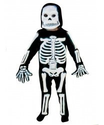 Детский костюм скелета с объемными костями