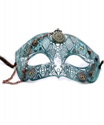 Венецианская маска Steampunk с часами