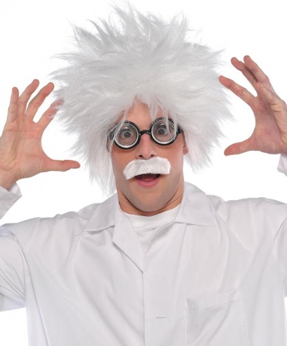 Парик сумасшедшего ученого : белый (Германия)