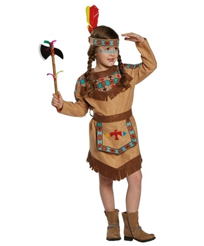 Детский костюм Индианка: платье, пояс (Германия)