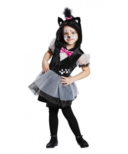 Детский костюм черной кошки: платье (Германия)