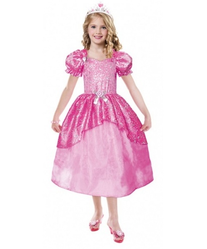 Костюм принцессы в розовом: платье, тиара (Германия)