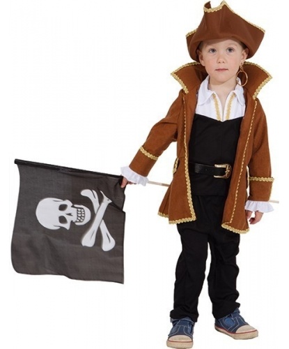 Детский пиратский камзол и шляпа: камзол, шляпа (Германия)