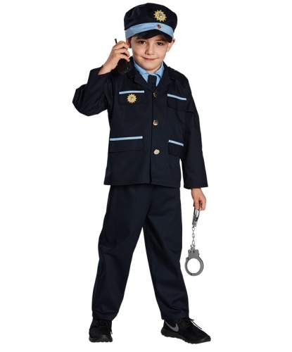 Детская униформа полицейского: пиджак, брюки, кепка (Германия)
