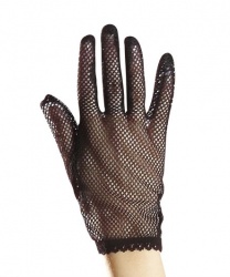 Черные сетчатые перчатки