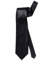Черный сатиновый галстук