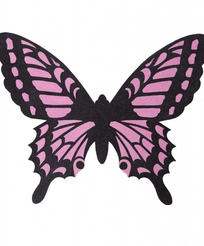 Черно-розовые крылья бабочки: 48 х 60 (Италия)