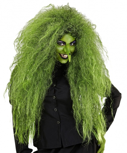 Зеленый парик ведьмы: зеленый (Италия)