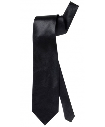 Черный сатиновый галстук (Италия)