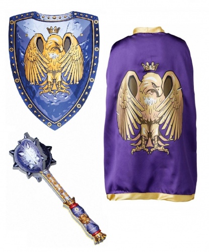 Рыцарский набор Золотой орел: плащ, булава, щит (Дания)