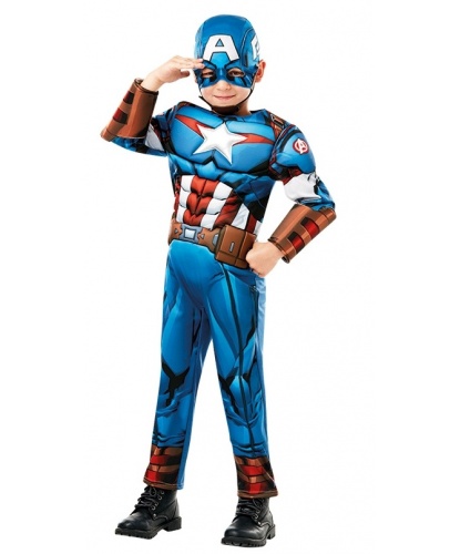 Костюм Капитан Америка: комбинезон, маска (Германия)