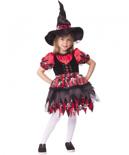 Детский костюм Ведьмочка-разбойница: платье, колпак (Россия)